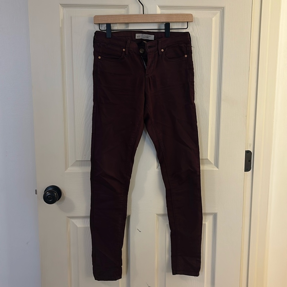 Topshop Maroon Jeans